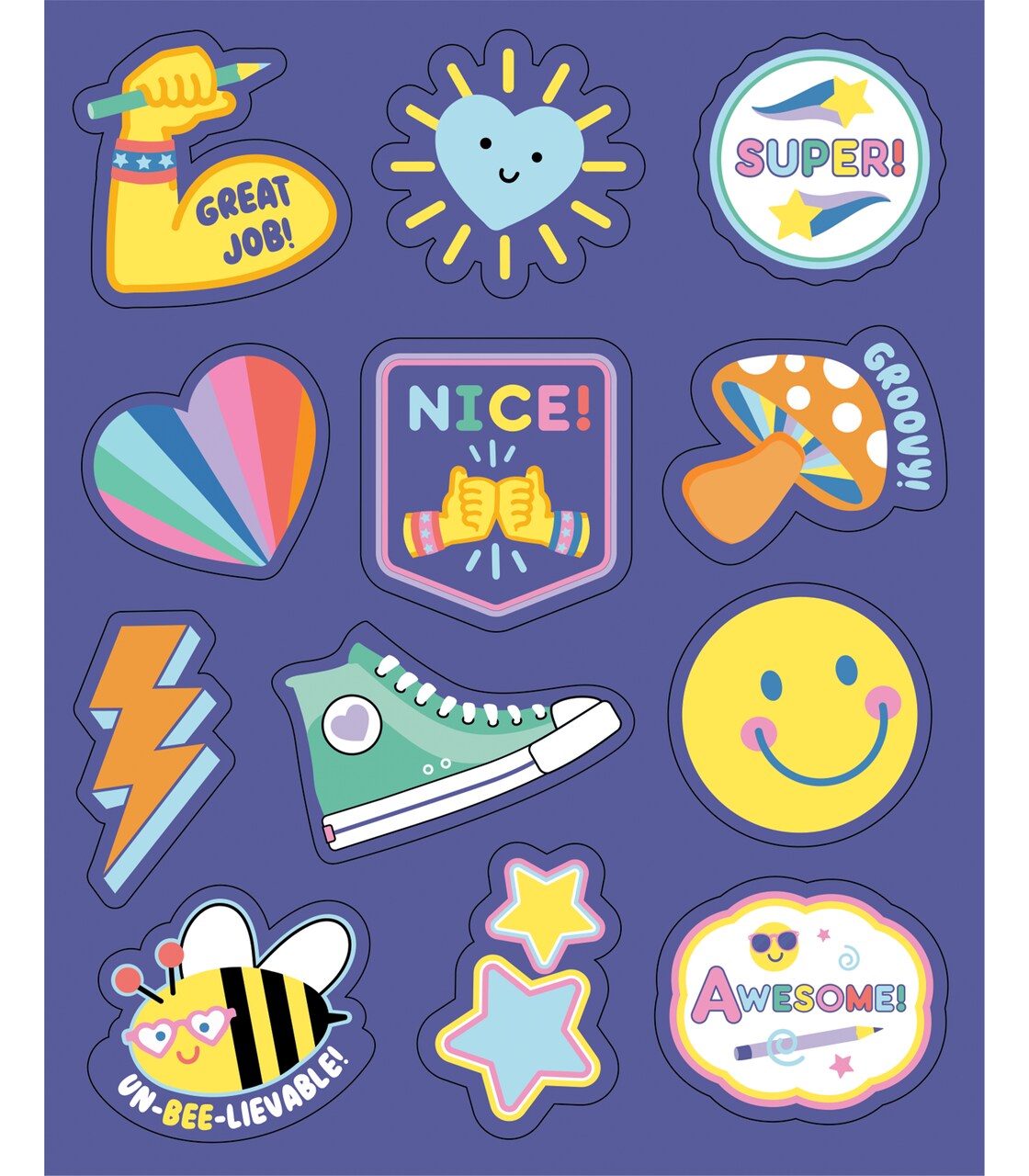 Carson Dellosa We Stick Together 72 Motivational Stickers, 6 Sticker Sheets of Classroom Stickers With Inspirational Quotes, Vinyl Stickers for Kids, Daily Planner, Reward Stickers and Classroom Decor